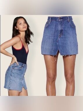 Levi’s 550 Skirt Denim Vintage Drifter After Party Nasty Gal Custom Re work